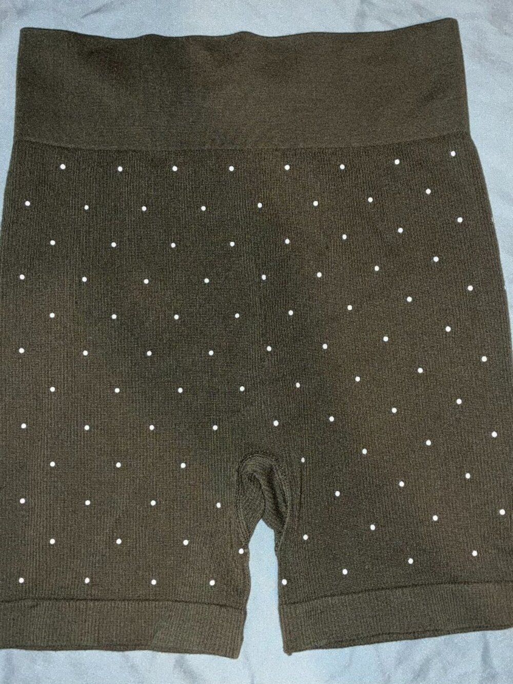 Loft Army Green with White poke a dots Bike Shorts size M/L